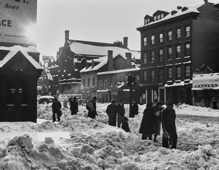 Framed Print : New York In The Snow Framed Print : New York In The Snow