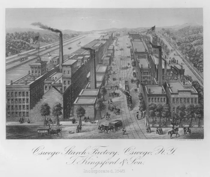 Framed Print : New York Starch Factory Framed Print : New York Starch Factory