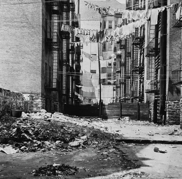 Framed Print : New York Tenement Life Framed Print : New York Tenement Life