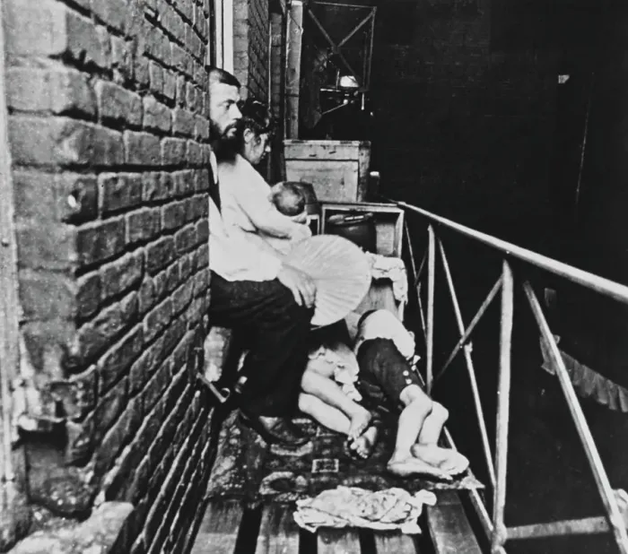 Framed Print : New York Tenement Life Framed Print : New York Tenement Life