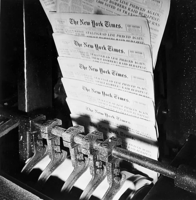 Framed Print : New York Times Press Room Framed Print : New York Times Press Room