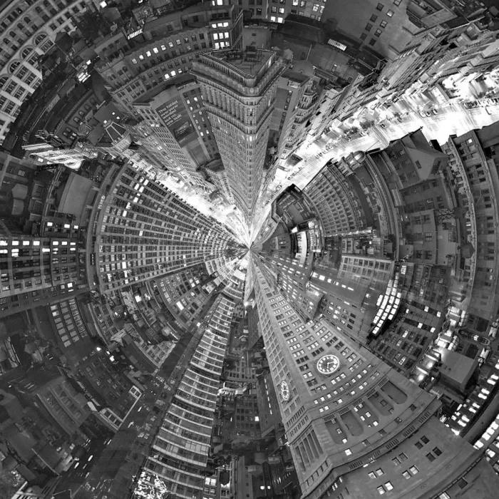 Framed Print : New York Tiny Planet Framed Print : New York Tiny Planet