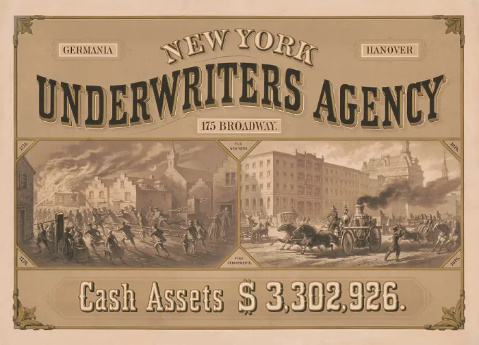 Framed Print : New York Underwriters Agency Framed Print : New York Underwriters Agency