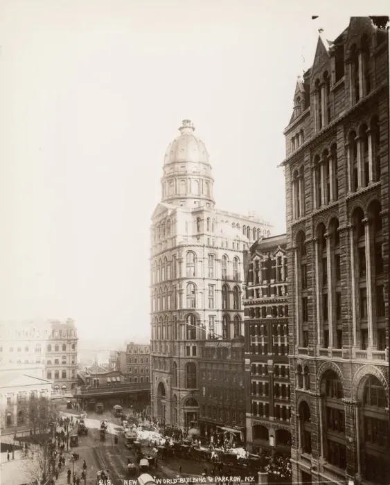 Framed Print : The New York World Building on Park Row Framed Print : The New York World Building on Park Row