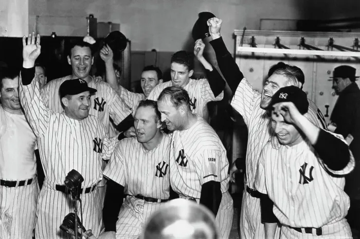 Framed Print : New York Yankees Celebrate Win - 1938 World Series Framed Print : New York Yankees Celebrate Win - 1938 World Series