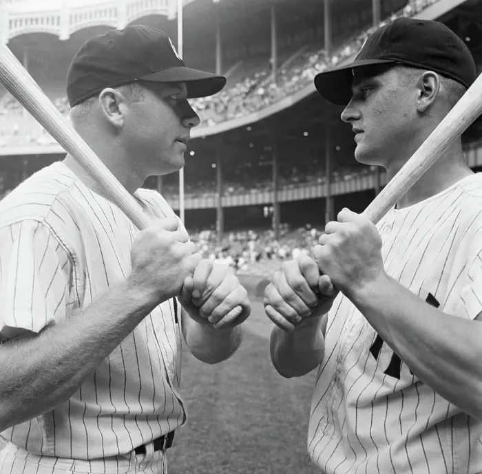 Framed Print : New York Yankees Mickey Mantle and Roger Maris Framed Print : New York Yankees Mickey Mantle and Roger Maris