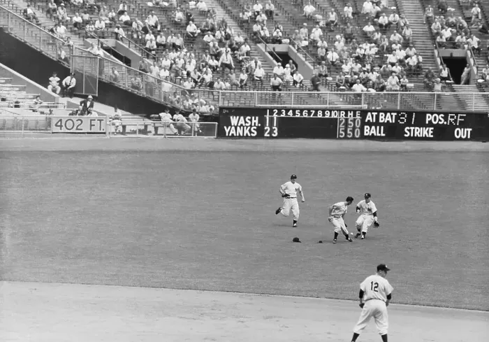 Framed Print : New York Yankees Missing a Catch Framed Print : New York Yankees Missing a Catch