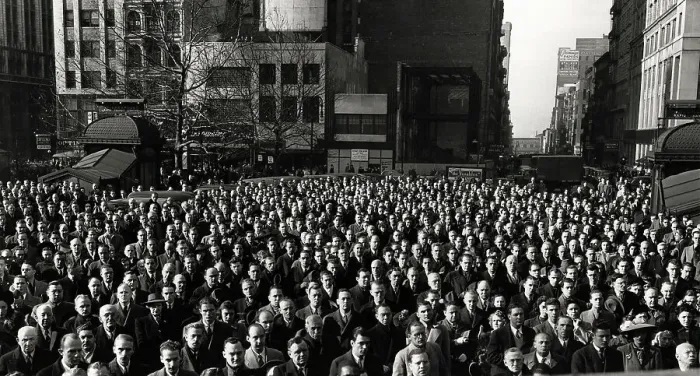 Framed Print : New Yorkers Gather Outside City Hall Framed Print : New Yorkers Gather Outside City Hall