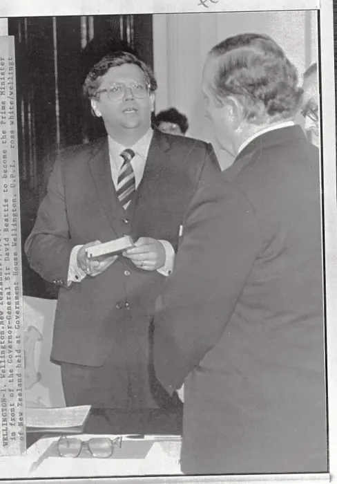 Framed Print : New Zealand Prime Minister David Lange Framed Print : New Zealand Prime Minister David Lange