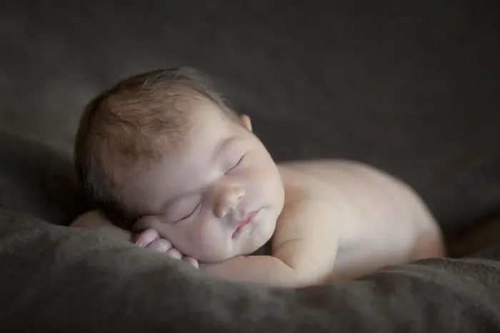 Framed Print : Newborn baby, five days, asleep Framed Print : Newborn baby, five days, asleep