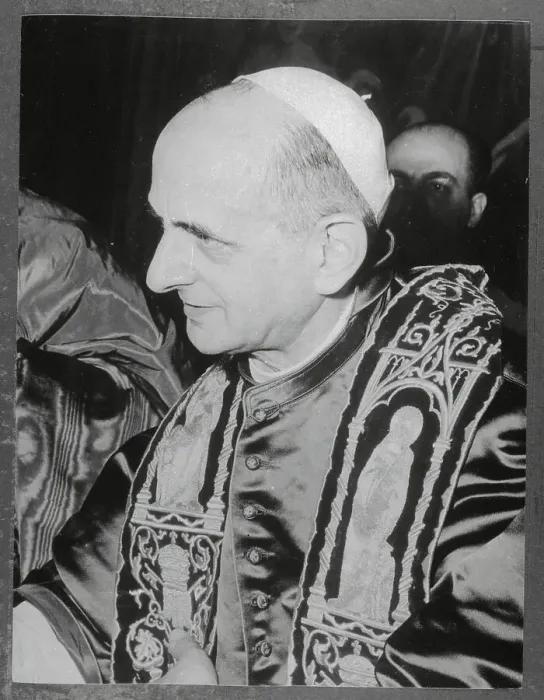 Framed Print : Newly Elected Pope Paul VI at Vatican Framed Print : Newly Elected Pope Paul VI at Vatican