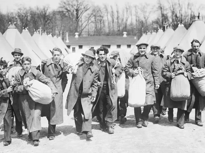 Framed Print : Newly Employed People Carrying Bags Framed Print : Newly Employed People Carrying Bags