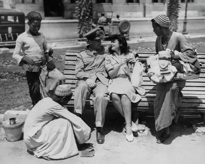 Framed Print : Newlyweds In Cairo, 1943 Framed Print : Newlyweds In Cairo, 1943