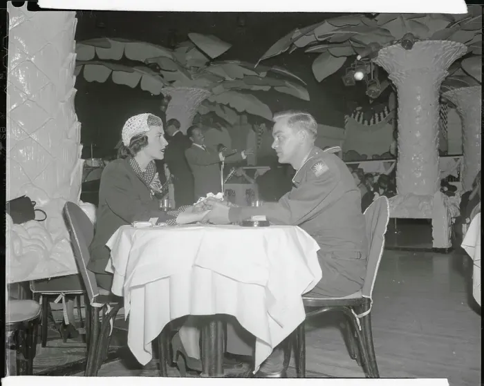 Framed Print : Newlyweds Mr and Mrs Brockway Holding Hands in Night Club Framed Print : Newlyweds Mr and Mrs Brockway Holding Hands in Night Club