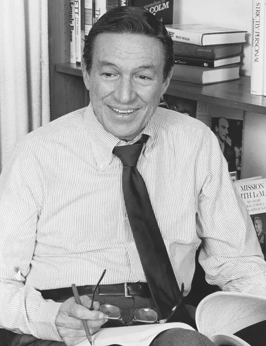 Framed Print : News Commentator Mike Wallace in His Office Framed Print : News Commentator Mike Wallace in His Office