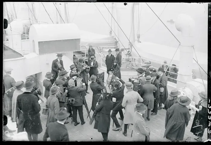 Framed Print : Newsmen Surrounding Lady Nancy Astor Framed Print : Newsmen Surrounding Lady Nancy Astor