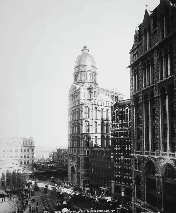 Framed Print : Newspaper Row, New York Framed Print : Newspaper Row, New York