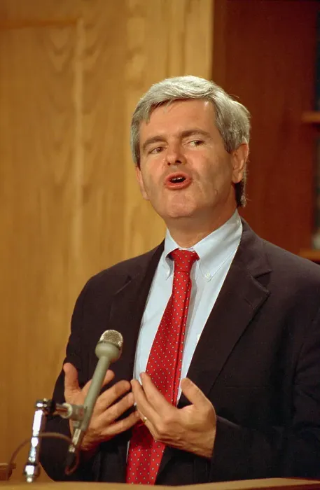 Framed Print : Newt Gingrich Addressing Reporters Framed Print : Newt Gingrich Addressing Reporters