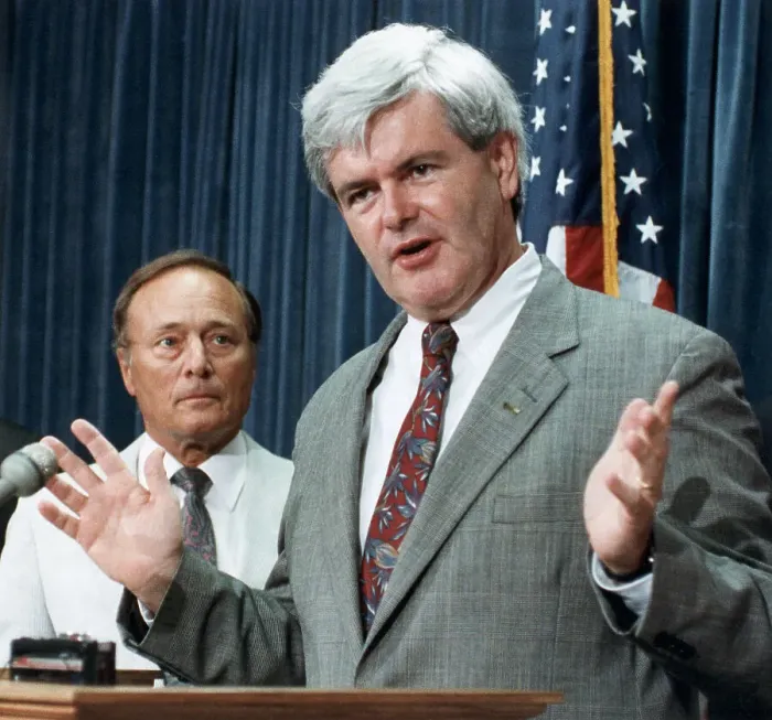 Framed Print : Newt Gingrich Talking to Reporters Framed Print : Newt Gingrich Talking to Reporters