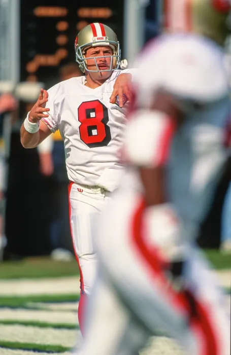 Framed Print : NFL San Francisco 49ers - QB #08 Steve Young Framed Print : NFL San Francisco 49ers - QB #08 Steve Young