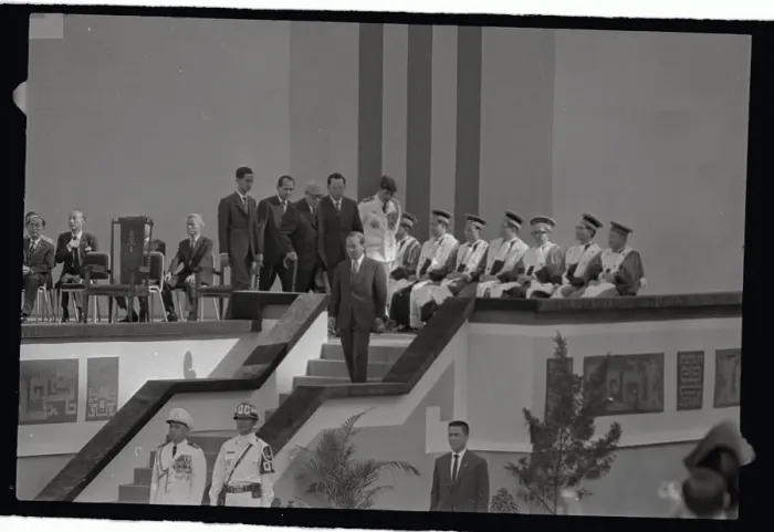 Framed Print : Nguyen Van Thieu Leaving Stage After Taking Oath Framed Print : Nguyen Van Thieu Leaving Stage After Taking Oath