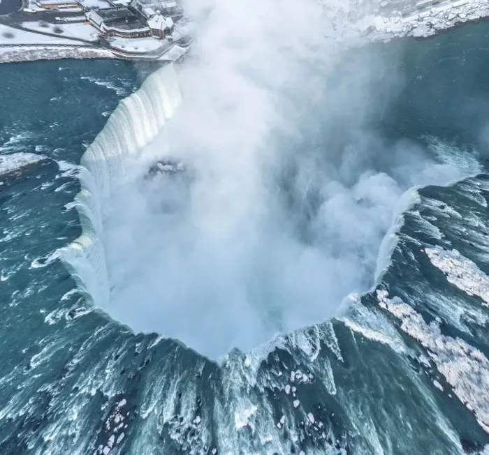 Framed Print : Niagra Horseshoe Falls from above in Winter : Stock Photo Comp Embed Share Add to Board Niagra Horseshoe Falls from above in Winter