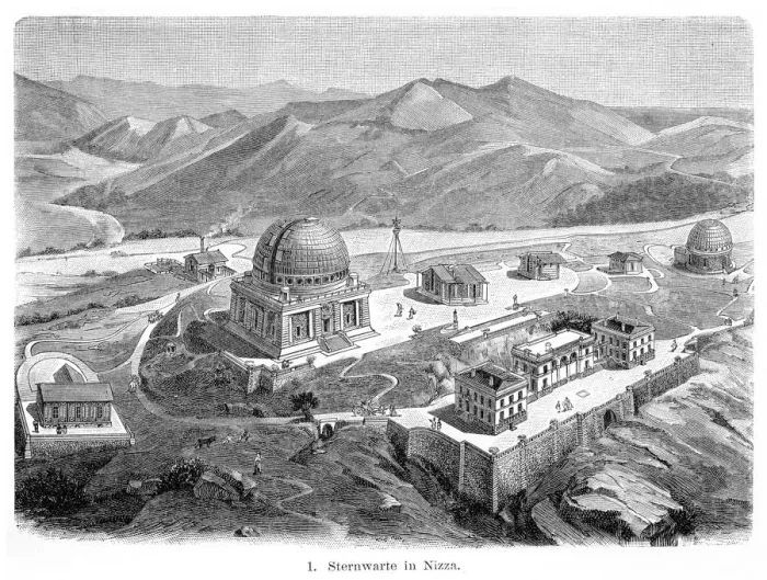 Framed Print : Nice Observatory engraving 1895 Framed Print : Nice Observatory engraving 1895