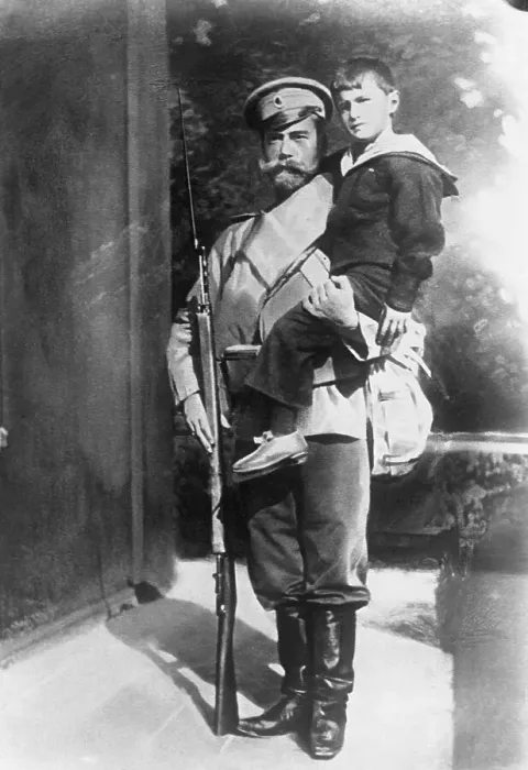 Framed Print : Nicholas Ii Holding Son / Painting Framed Print : Nicholas Ii Holding Son / Painting