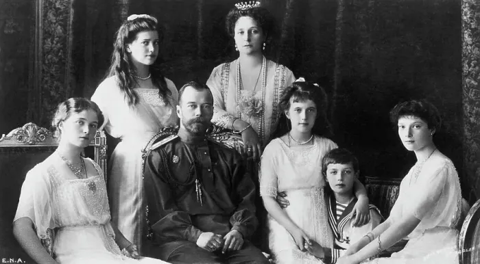 Framed Print : Nicholas II Surrounded by Family Framed Print : Nicholas II Surrounded by Family
