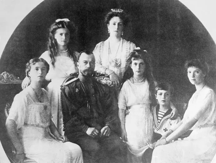 Framed Print : Nicholas II Surrounded by Family Framed Print : Nicholas II Surrounded by Family