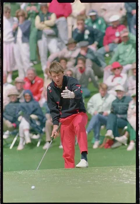 Framed Print : Nick Faldo Observing Shot