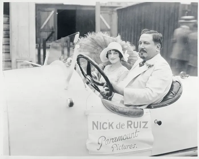 Framed Print : Nick De Ruiz Riding in Automobile Framed Print : Nick De Ruiz Riding in Automobile