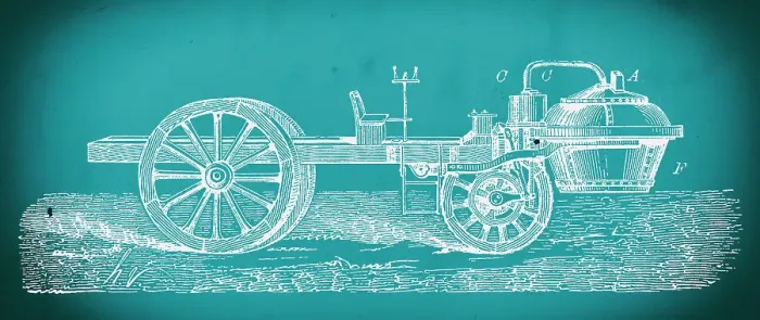 Framed Print : Nicolas Joseph Cugnot's steam powered car blueprint Framed Print : Nicolas Joseph Cugnot's steam powered car blueprint