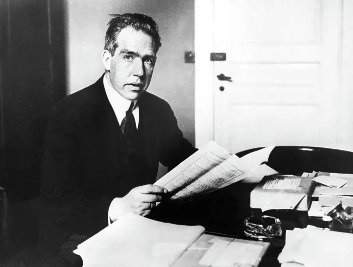 Framed Print : Niels Bohr Seated At His Desk Framed Print : Niels Bohr Seated At His Desk