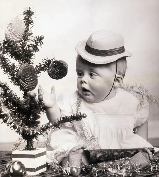 Framed Print : Nigel Sayers on His First Christmas Framed Print : Nigel Sayers on His First Christmas