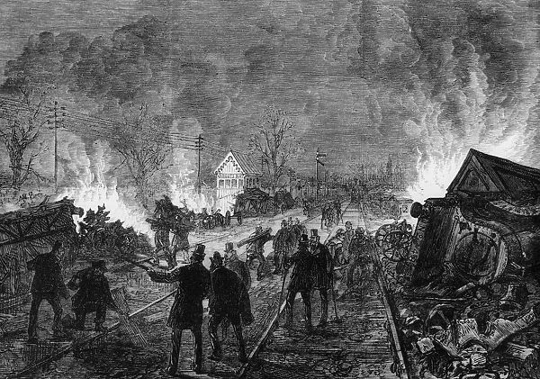 Night falls on the Abbots Ripton Crash, January 1876