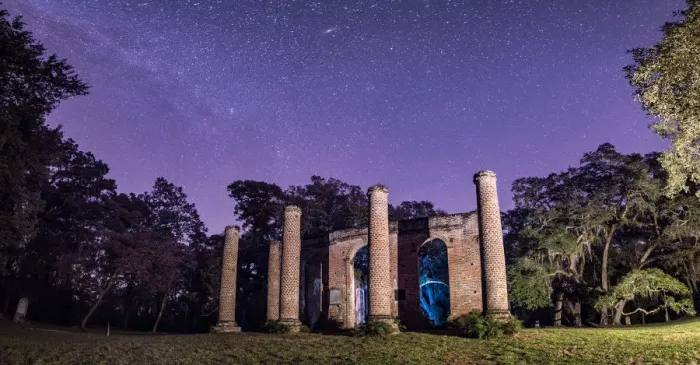 Framed Print : A Night at Sheldon Church Ruins Framed Print : A Night at Sheldon Church Ruins