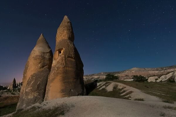 Night shot of Cappadocia