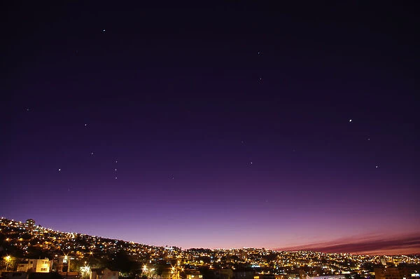Night sky full of stars, Valparaiso, Chile