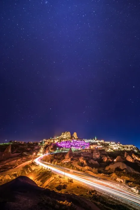 Framed Print : a night at Uchisar Framed Print : a night at Uchisar