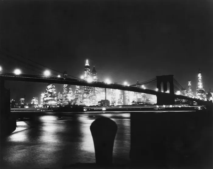 Framed Print : Night View Of Brooklyn Bridge Framed Print : Night View Of Brooklyn Bridge