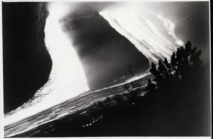 Framed Print : Night View Of Flowing Lava Framed Print : Night View Of Flowing Lava