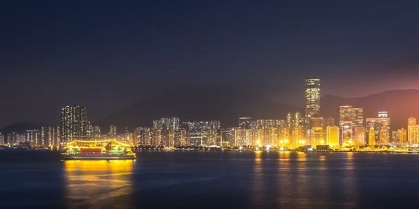 Night view of HongKong East promenade