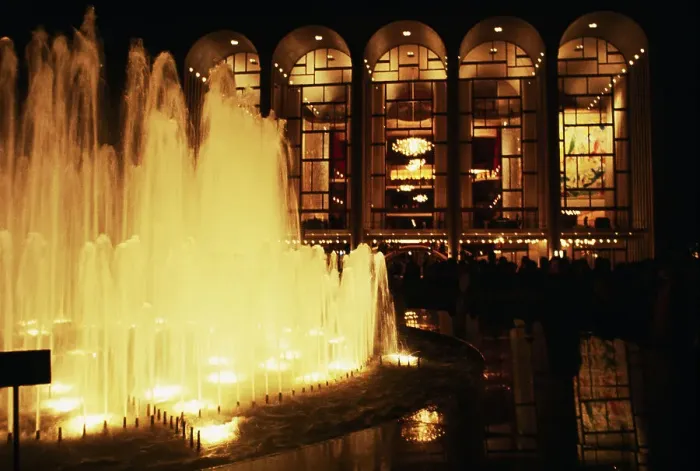 Framed Print : Night View of Metropolitan Opera House