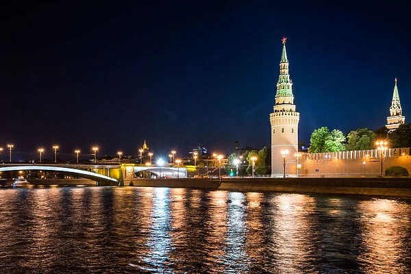 Night view of the Moscow Kremlin