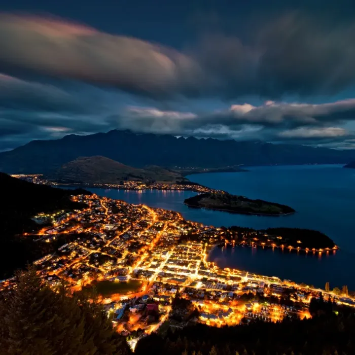 Framed Print : Night view of Queenstown Framed Print : Night view of Queenstown
