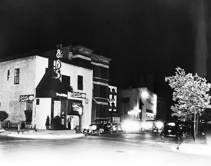 Framed Print : Nightclub Along Rush Street In Chicago Framed Print : Nightclub Along Rush Street In Chicago