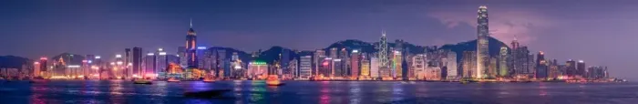 Framed Print : nightshot Panorama of Hongkong skyline Framed Print : nightshot Panorama of Hongkong skyline