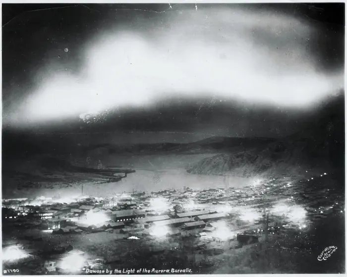 Framed Print : Nighttime Aerial View of Klondike in the Yukon Territory Framed Print : Nighttime Aerial View of Klondike in the Yukon Territory