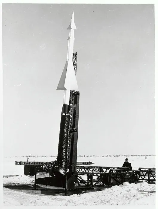 Framed Print : NIKE Missile Staning on Launch Pad Framed Print : NIKE Missile Staning on Launch Pad
